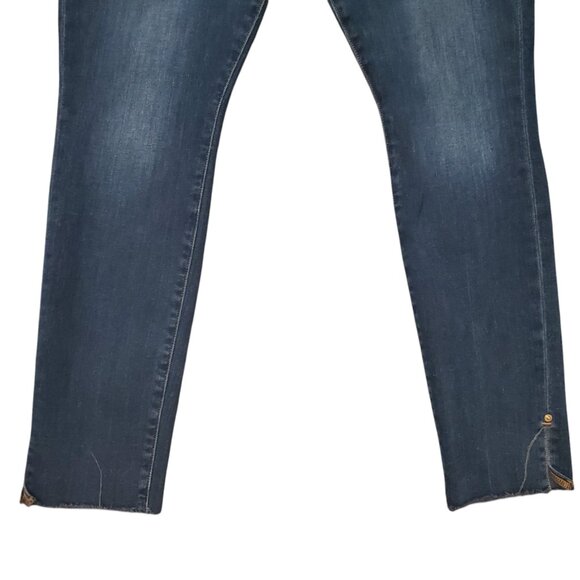 Frame LSJREV219 Fayette Skinny Jeanne Ankle Slit (Meas 36x28 11" Rise) Jeans A12 - Picture 4 of 10